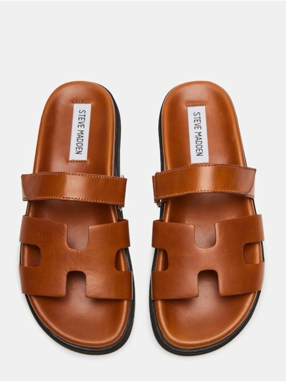 Steve Madden woman’s Mayven size 8.5 M Tan Leather Sandal,